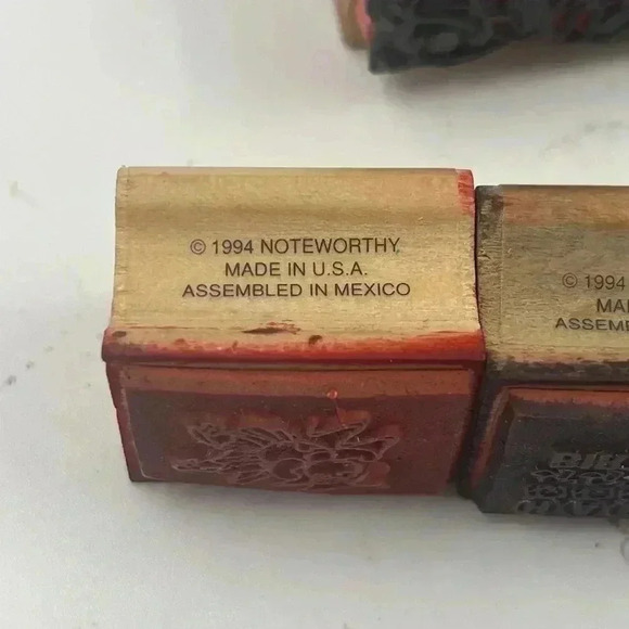 Small Wooden Rubber Stamps - Picture 6 of 13